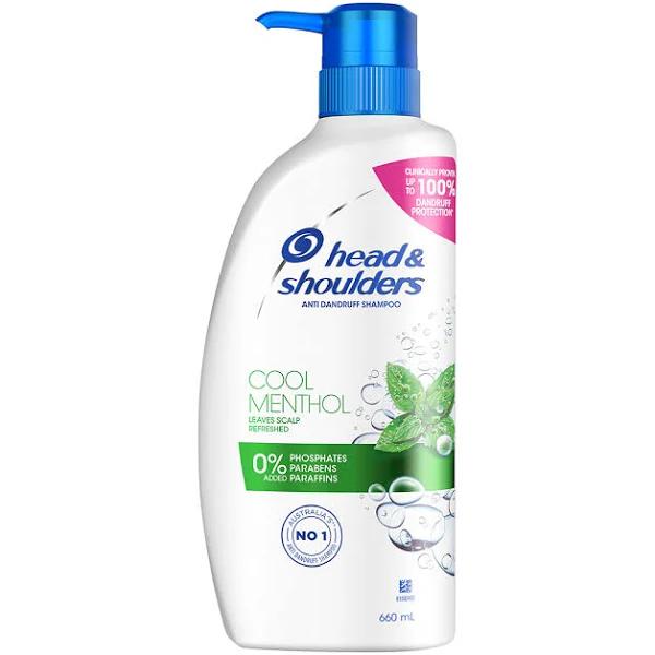 Head & Shoulders Cool Menthol Anti Dandruff Shampoo 660ml