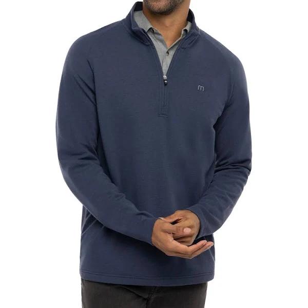 Travis Mathew Upgraded Golf Quarter Zip - Navy, XL