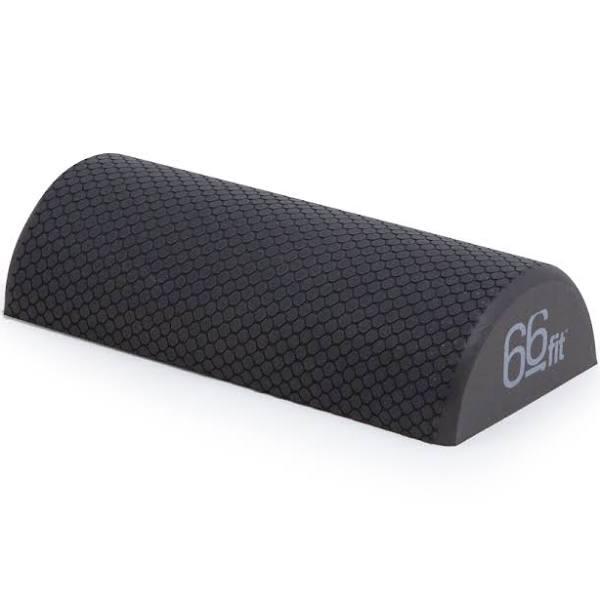 66fit Half Foam Rollers - 30cm Black - 30cm x 7.5cm