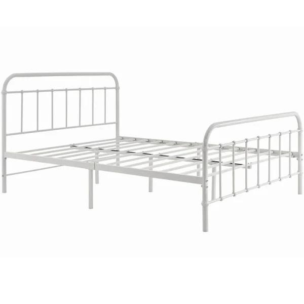 Florence Metal Bed Frame - White, Double - Double White