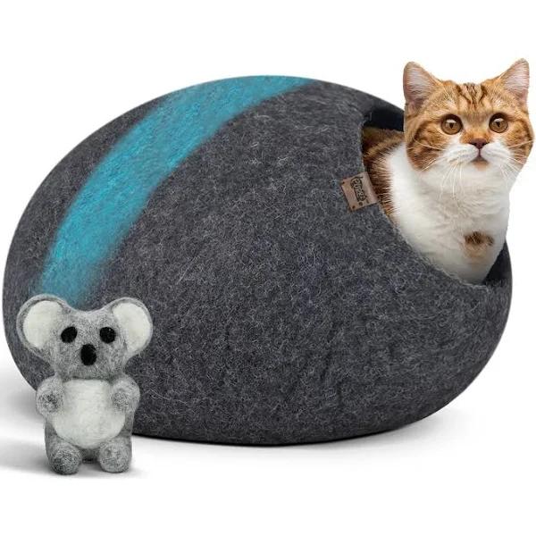 Calming Wool Cat Cave Bed (EMU) Large