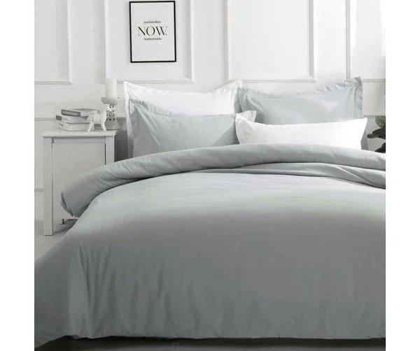 Luxton Pure Soft Quilt Cover Set - Pewter Colour, King