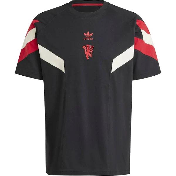 Men's Adidas Originals Black Manchester United Lifestyler T-Shirt Size: 3XL