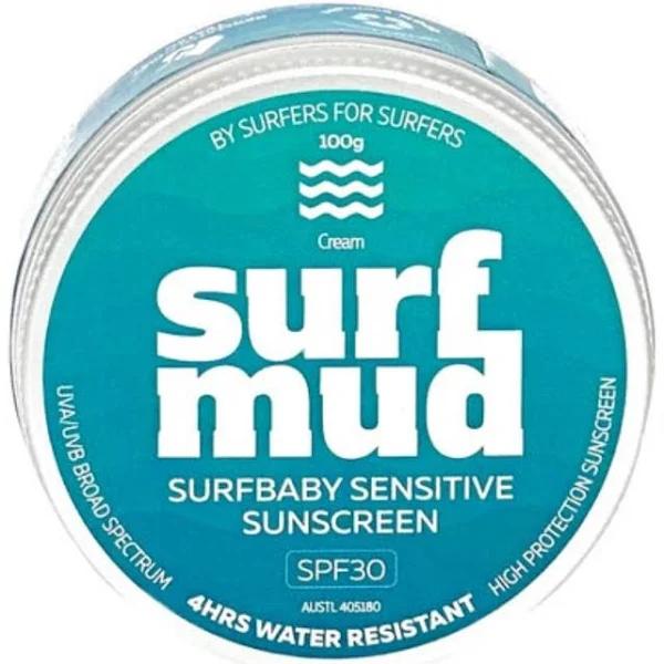 Surfmud Surfbaby Sensitive Sunscreen SPF 30 Tin 100g