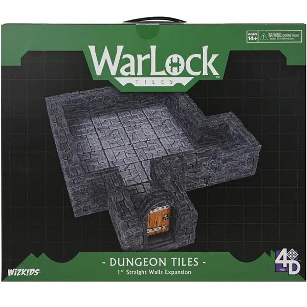 Warlock Tiles: Expansion Pack - 1 in. Dungeon Straight Walls