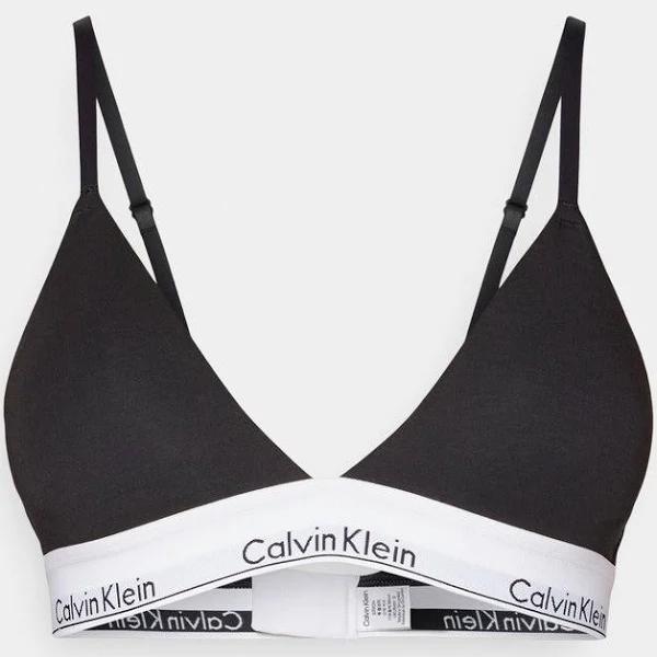 Calvin Klein Underwear Bra Female Black Logo Print Size XL