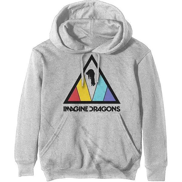 Imagine Dragons - Triangle Logo Unisex XX-Large Hoodie - White