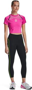 Under Armour Women's Run Anywhere Crop Short Sleeve Pink MD