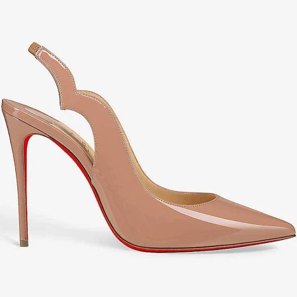 Christian Louboutin Hot Chick Sling Patent Slingback Pumps 100 - Multi - 41