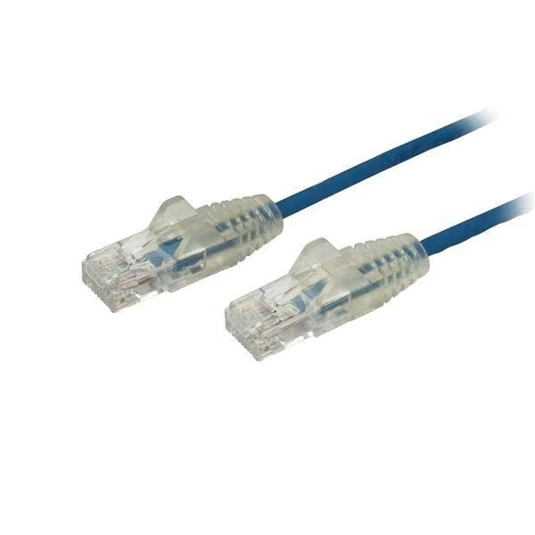 StarTech 0.5m Cat6 Cable - Blue Slim Patch Snagless N6PAT50CMBLS