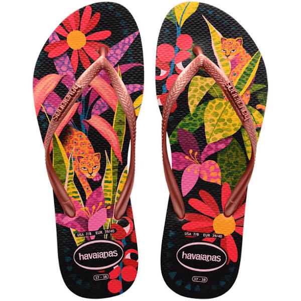 Slim Tropical Thongs Salmon / 35-36