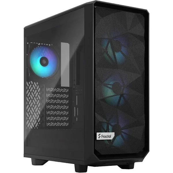 Fractal Design FD-C-MES2C-06 ATX Mid Tower Black Meshify 2 Compact RGB ARGB Steel Computer Case