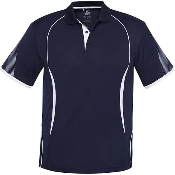 Biz Collection P405MS Razor Mens Polo 2XL / Navy/White