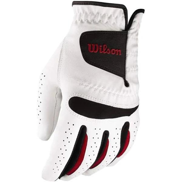 Wilson Feel Plus Golf Glove, Right Hand / White / XL