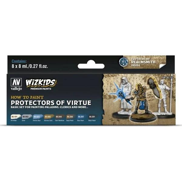 Vallejo: Protectors of Virtue WizKids Premium Paint Set