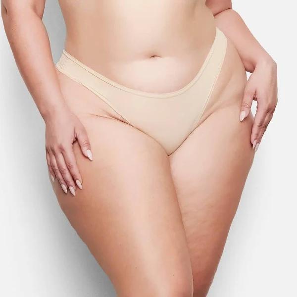 SKIMS Dipped Front Thong | Sand | Light Neutral | Fits Everybody | 2XS | 2X-Small | Women's