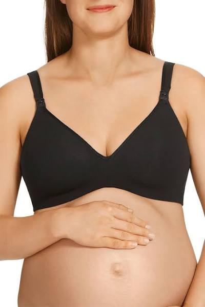 Berlei Barely There Cotton Maternity Wirefree Bra Black