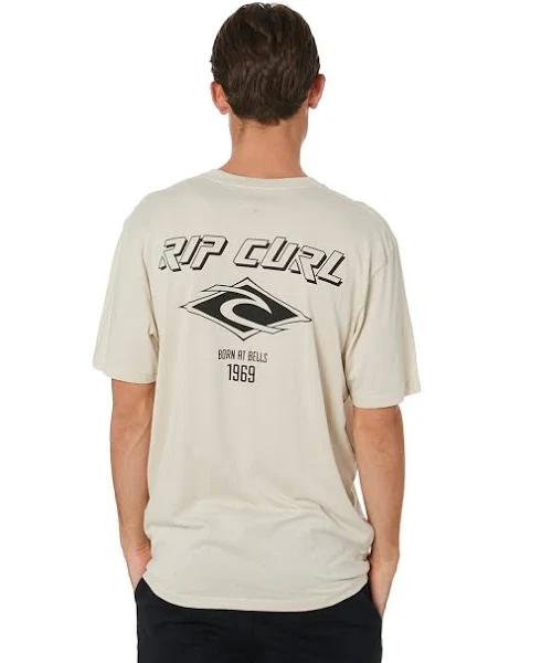 Rip Curl Mens Fade Out Essential Tee Bone / M