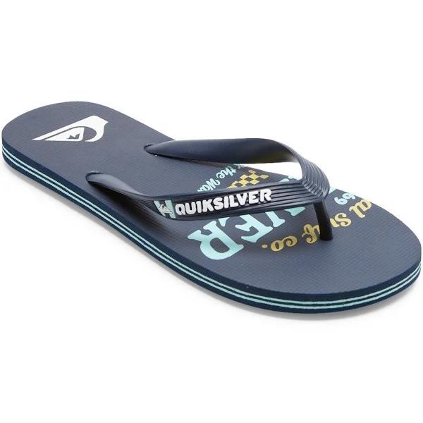 Quiksilver Men's Molokai Art Thongs Blue 8