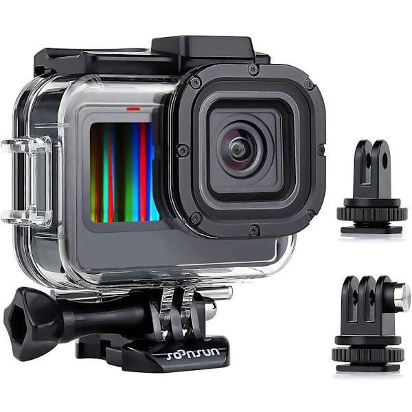 SOONSUN 60m Waterproof Housing Case For Hero 10 9 Black