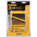 DeWalt Titanium Nitride Coated Drill Bit Set with Pilot Point, 29-Piece (DW1369)