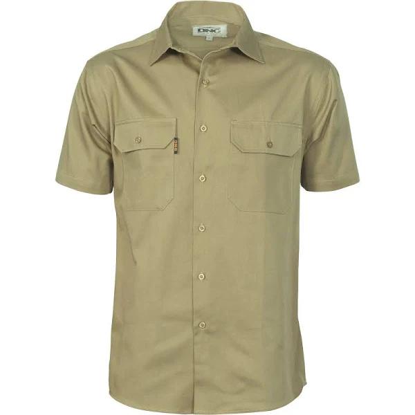 3207 Cool-Breeze Work Shirt Short Sleeve Khaki / M