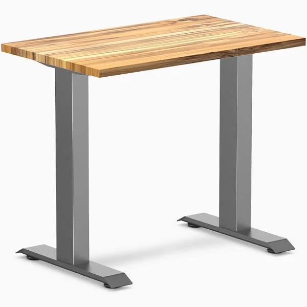 Desky Zero Mini Hardwood Office Desk - Teak 800 x 500