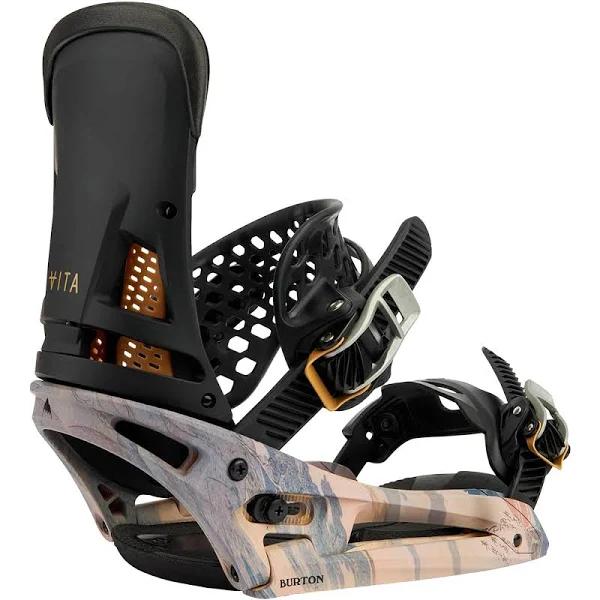 Burton Malavita Est Snowboard Bindings, Large Dark gray/Print 2022