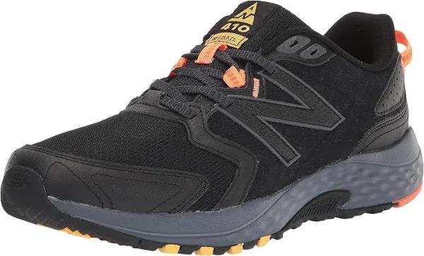 New Balance Men's 410 Trail Running Shoe 15 X-Wide Black/Grey/Orange