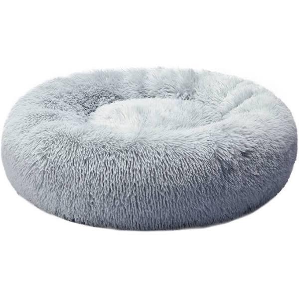 PaWz Pet Bed Cat Dog Donut Nest Calming Kennel Cave Deep Sleeping Light Grey XXL