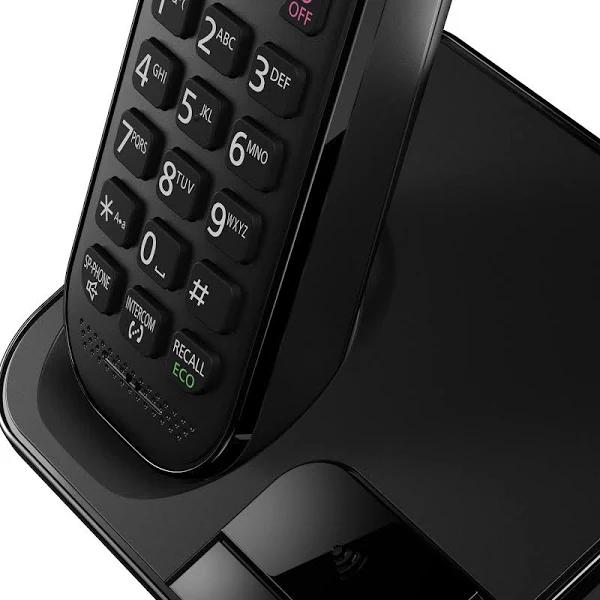 Panasonic Digital Cordless Telephone With Nuisance Call Block Single KXTGC410EB Black