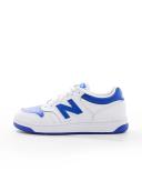 New Balance 480 Sneakers in White and Blue