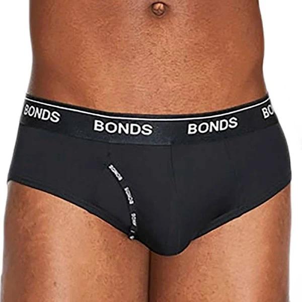 Bonds Microfibre Guyfront Brief - Nu Black