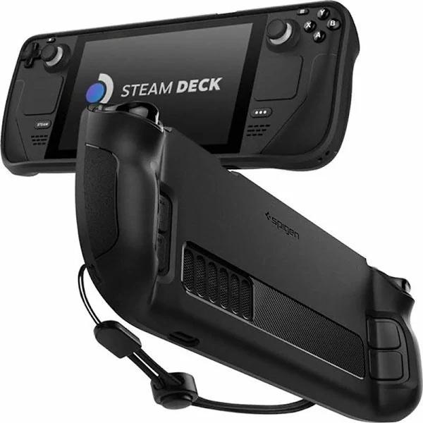 SPIGEN Steam Deck Case, Genuine Rugged Armor Pro For Valve - Black