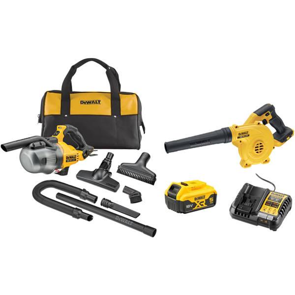 DeWalt 18V XR 5.0Ah Blower Vac Kit DCZ255P1-XE