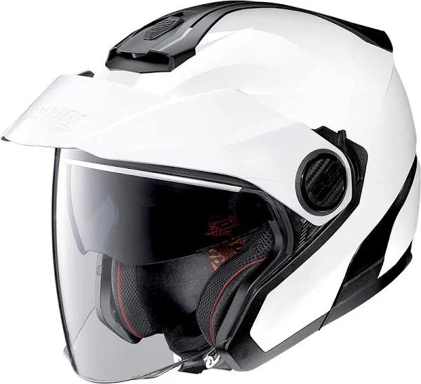 Nolan N40-5 Classic N-COM Helmet (Metal White)