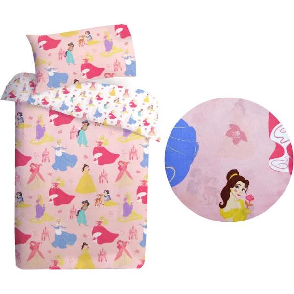 Caprice Disney Princess Reversible Licensed Quilt Cover Set Single