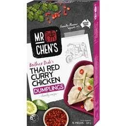 Mr Chen's Thai Red Curry Chicken Dumplings 300g