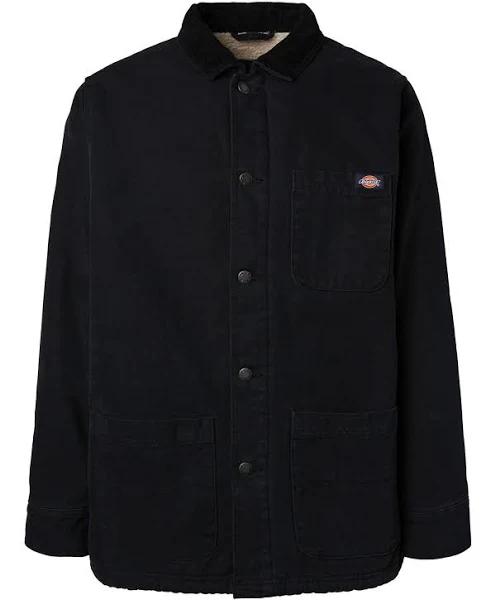 Dickies Duck Canvas Chore Coat L / Black / Stone Washed Black