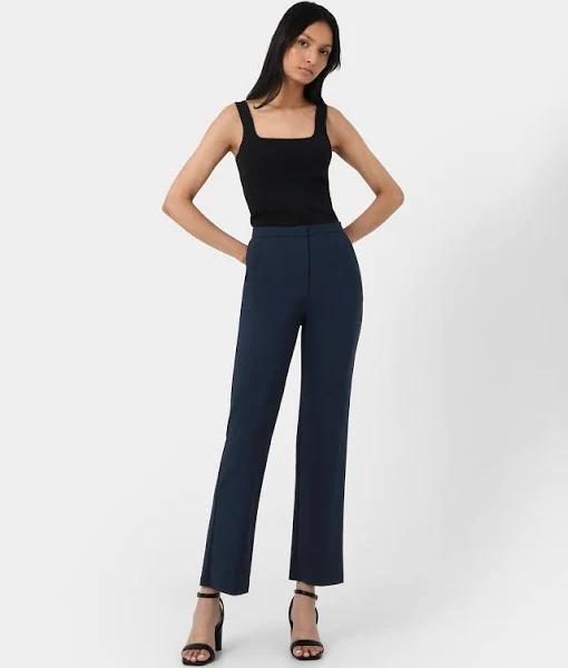 Forcast - Women's Blue Dress Pants - Kiley Elastic Waist Straight Pants - Size One Size, 16 at The Iconic