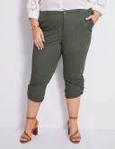 Autograph Woven 7/8 Double Layer Pants - Khaki - Womens Trousers - Size 20 - Ezibuy