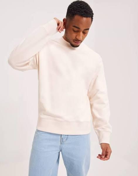 adidas-Adicolor Contempo Crew French Terry Sweatshirt-Men-Wonder White F21-S