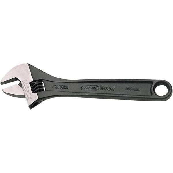 Draper Tools Expert 200mm Adj. Wrench With Phosphate Finish (52680)