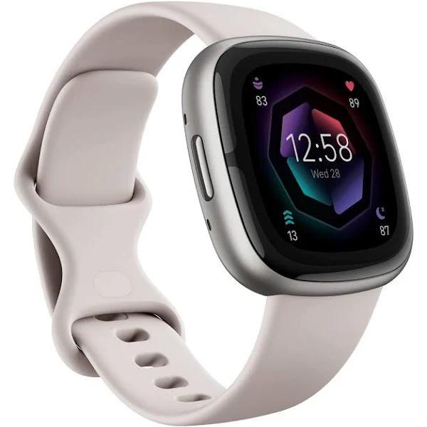 Fitbit Sense 2 Lunar White/Platinum Aluminium