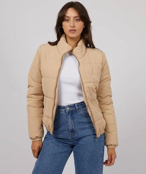 All About Eve - Womens Jackets - Classic Puffer Jacket Oatmeal