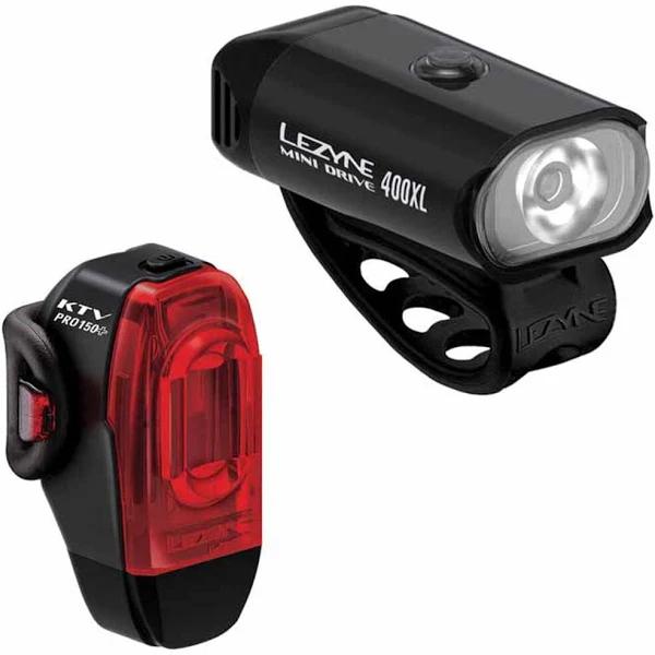 Lezyne Mini Drive 400XL/KTV Drive Pro+ Pair Light Set