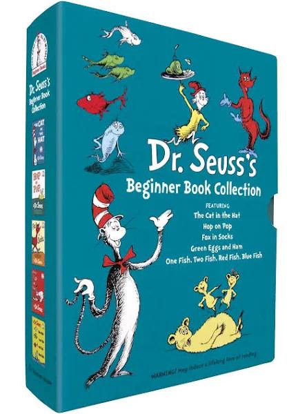 Dr. Seuss's Beginner Book Collection 1: The Cat in the Hat; One Fish Two Fish Red Fish Blue Fish; Green Eggs and Ham; Hop on Pop; Fox in Socks [Book]