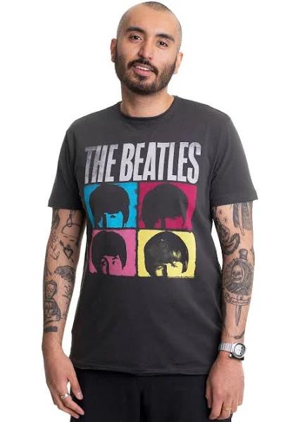 The Beatles - Hard Days Night Charcoal - T-Shirt