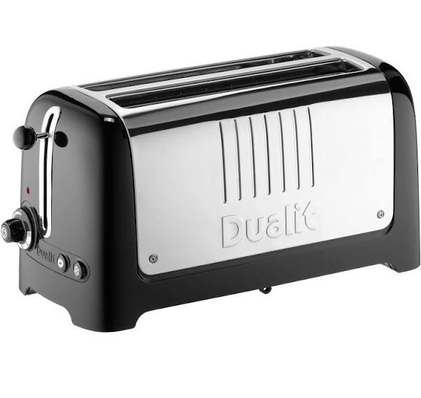 Dualit 46025 Lite 4 Long Slot Toaster, Black