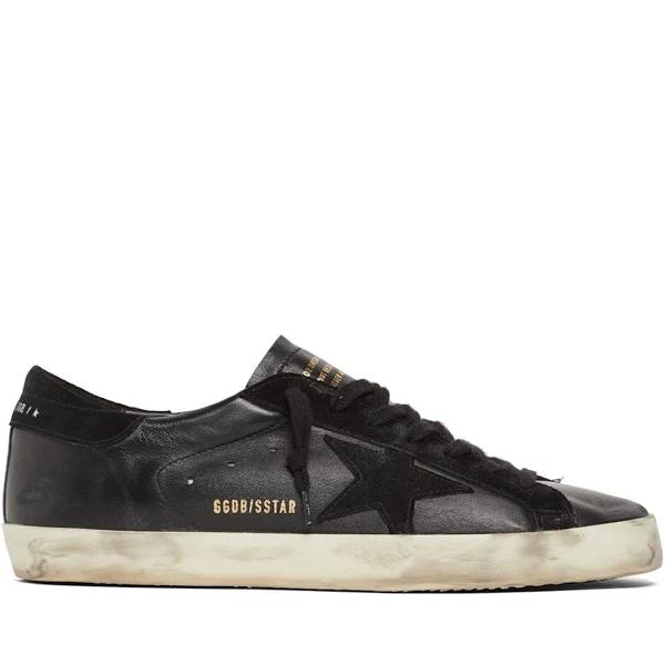 Golden Goose | Men 20mm Super Star Leather & Suede Sneakers Black 41